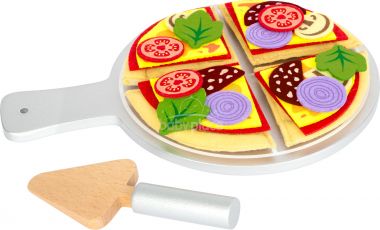 Látková pizza se servírovacím talířem Small Foot