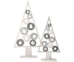 Vánoční dekorace Small Foot  Stromeček světlý 2 ks