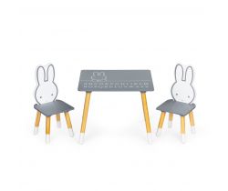 Dětský stůl s židlemi EcoToys Bunny