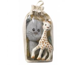 Vulli Lazare kocour plyšová hračka + Sophie žirafa kousátko