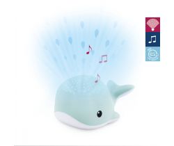 Velryba WALLY modrá - noční projektor s melodiemi ZAZU