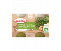 Zeleninový příkrm 2x130g Babybio Brambory s fazolkami
